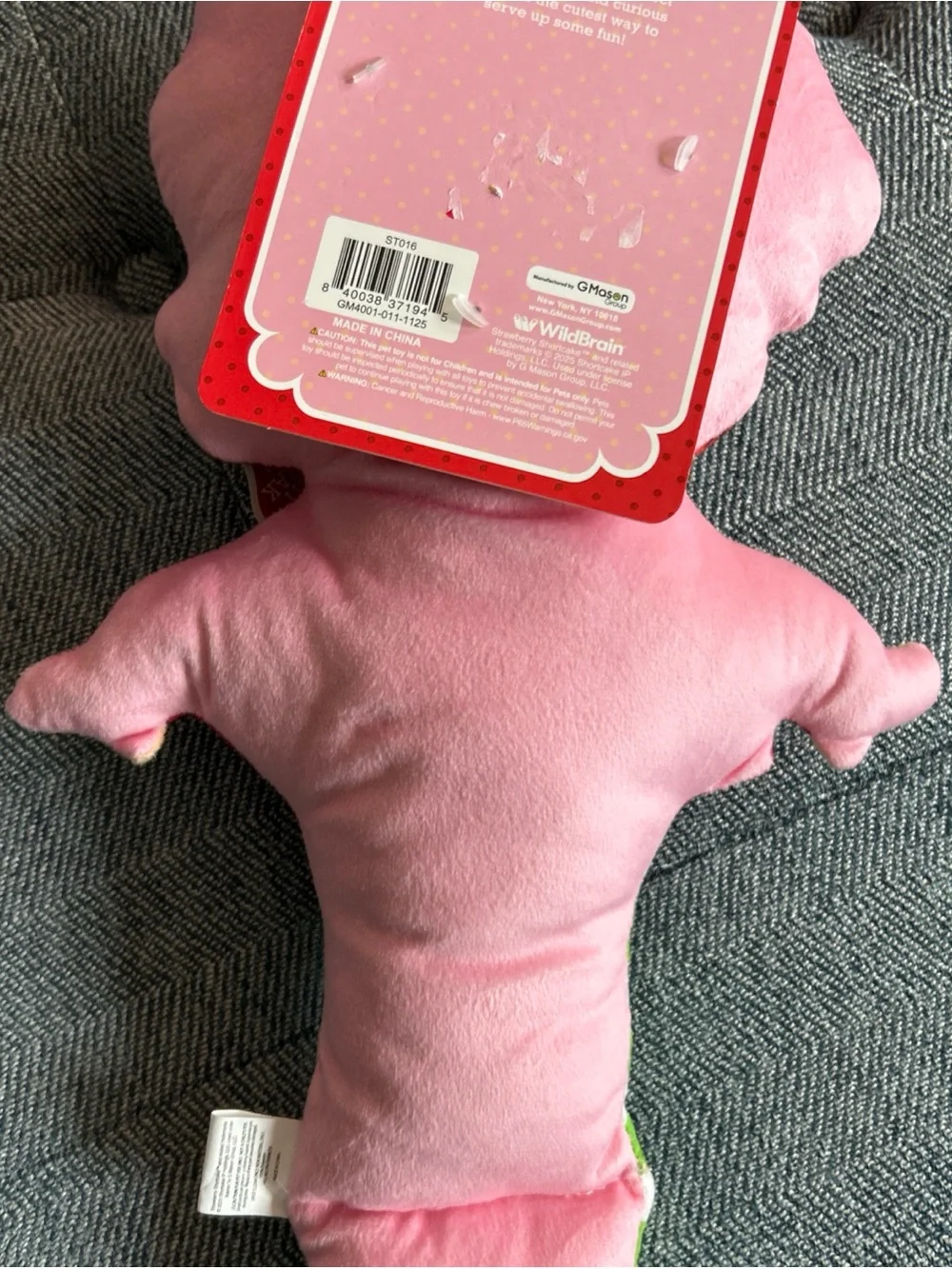 Strawberry Shortcake Dog Toy- NWT